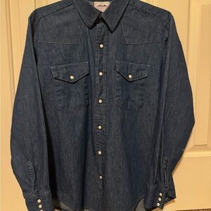Three Vintage 1970’s Five Brothers Dark Denim Shirt